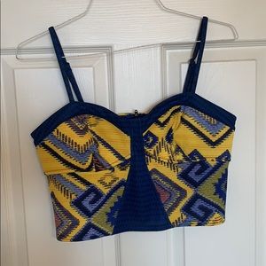 Multicolored crop top